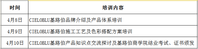 CIELOBLU基路伯2021第二期藝術(shù)涂料施工培訓(xùn)開班通知(圖1)